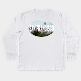 San Francisco California/ Golden Gate Bridge Kids Long Sleeve T-Shirt